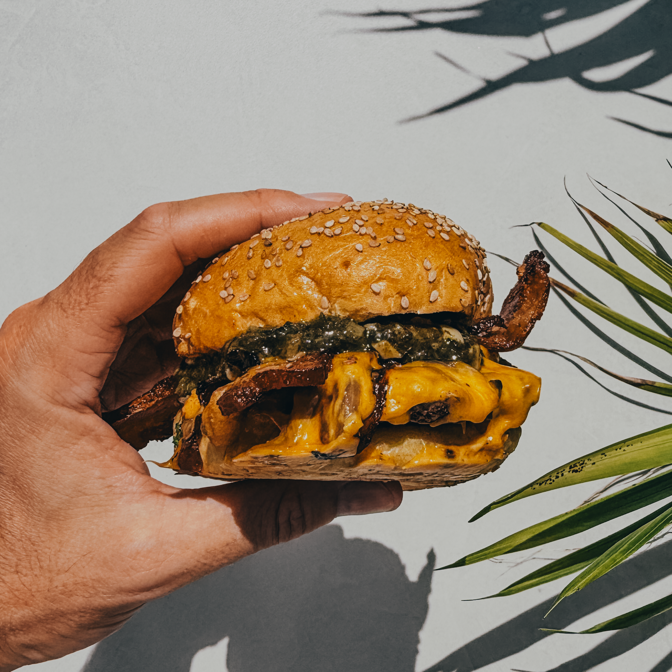 chimichurri cheeseburger