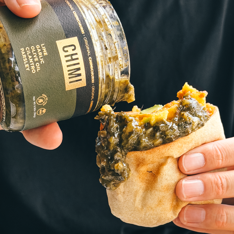 chimichurri breakfast burrito